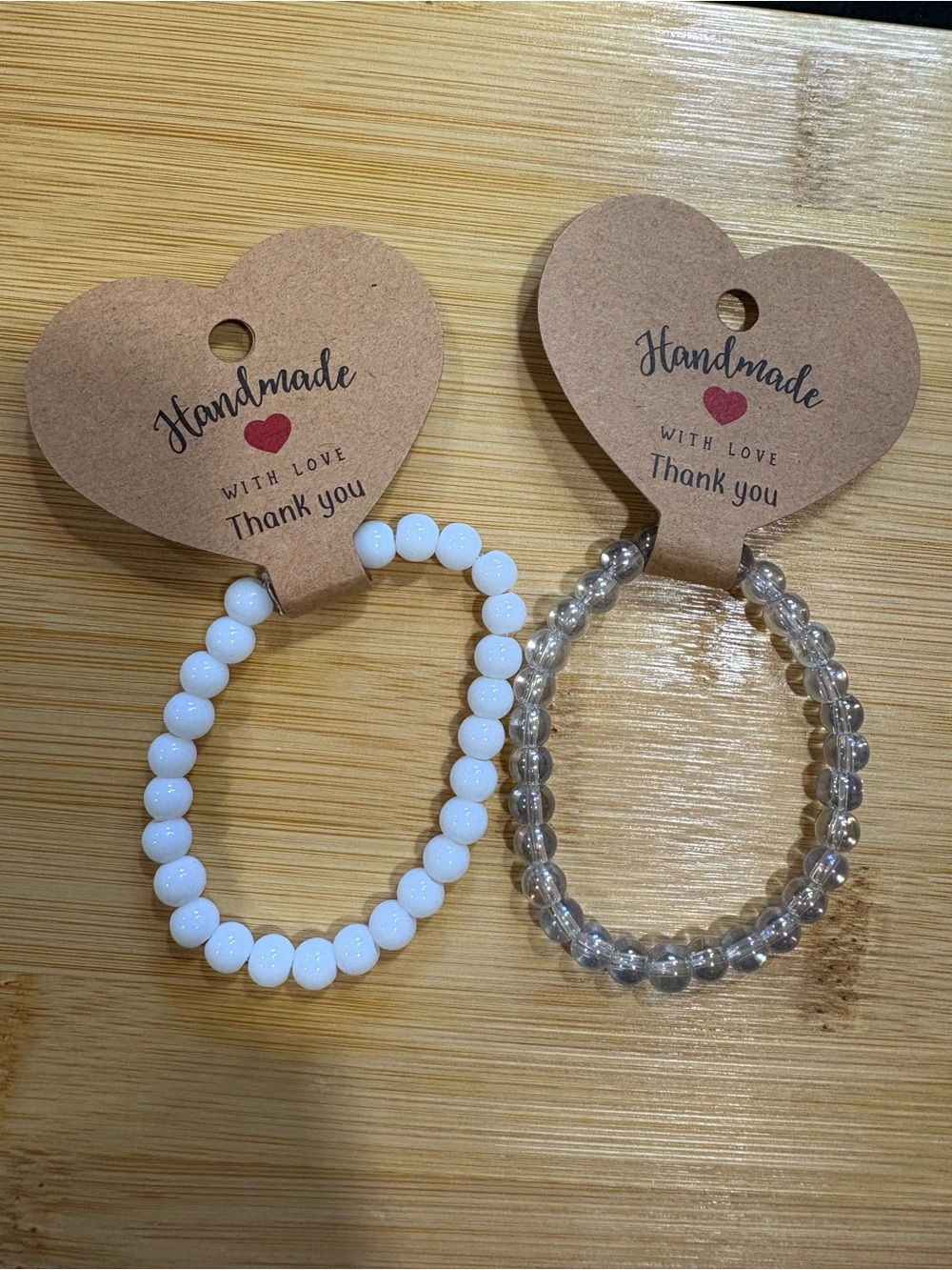 Handmade glass bead necklaces made specifically for juju